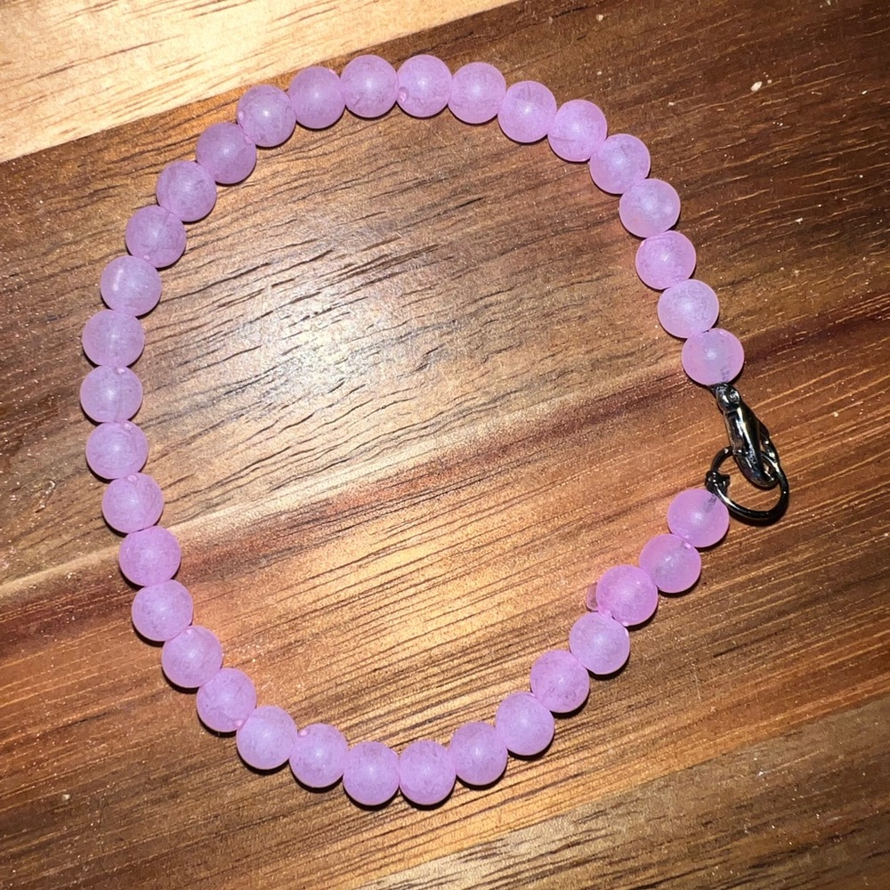 Pink Beaded Bracelet